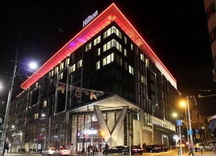 Hotel Hilton doček Nove godine 2023 Beograd