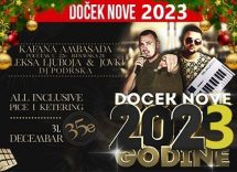 Klub Ambasada doček Nove godine 2023 Beograd