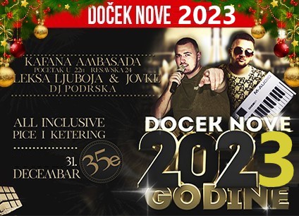 Klub Ambasada doček Nove godine 2023 Beograd